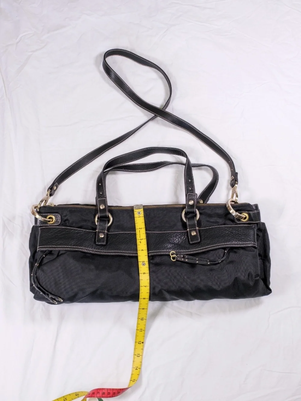 Hayden Harnett Black Nylon Flight Bag